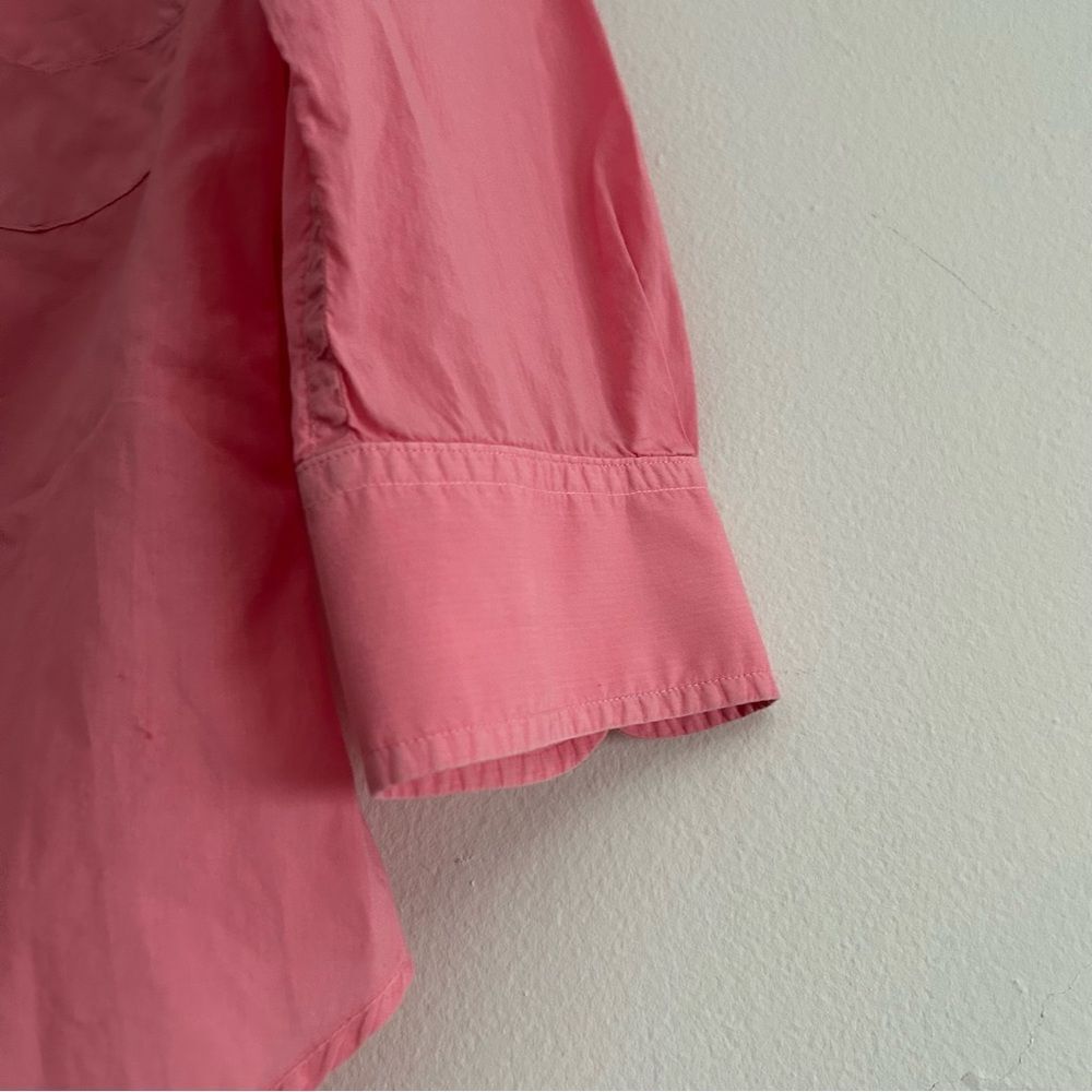 Boy. Band of Outsiders Cotton Pink Button Down Boxy Shirt Size Large - Picture 4 of 9